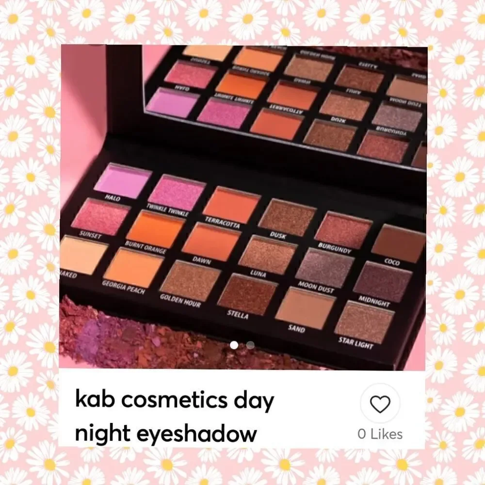 KAB Cosmetics Day & Night Palette 18 Shades MSRP $52